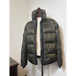 Lululemon Quilted Puffer Jacket Winter Warm Down Coat M-L High Neck Zip‎ Up